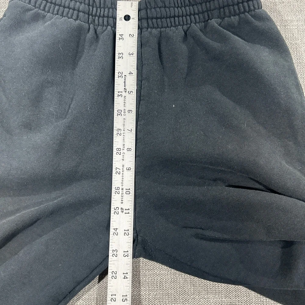 Fruit of the Loom Sweatpants Unisex Medium Black Good Elastic Waist Fleece